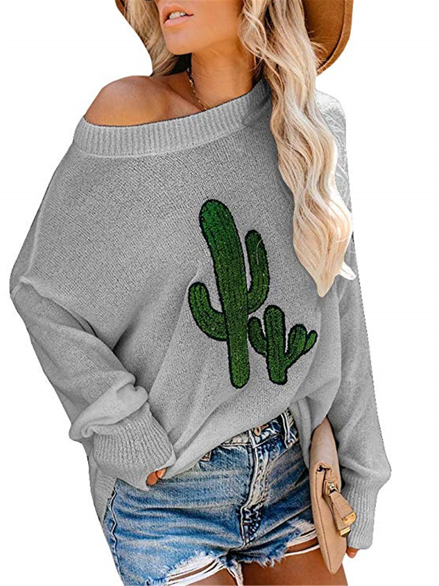 Spring Summer European & American Platform Women's Knit Shirt Fashion Trendy Hole Pullover Sweater Women's - Preview 7