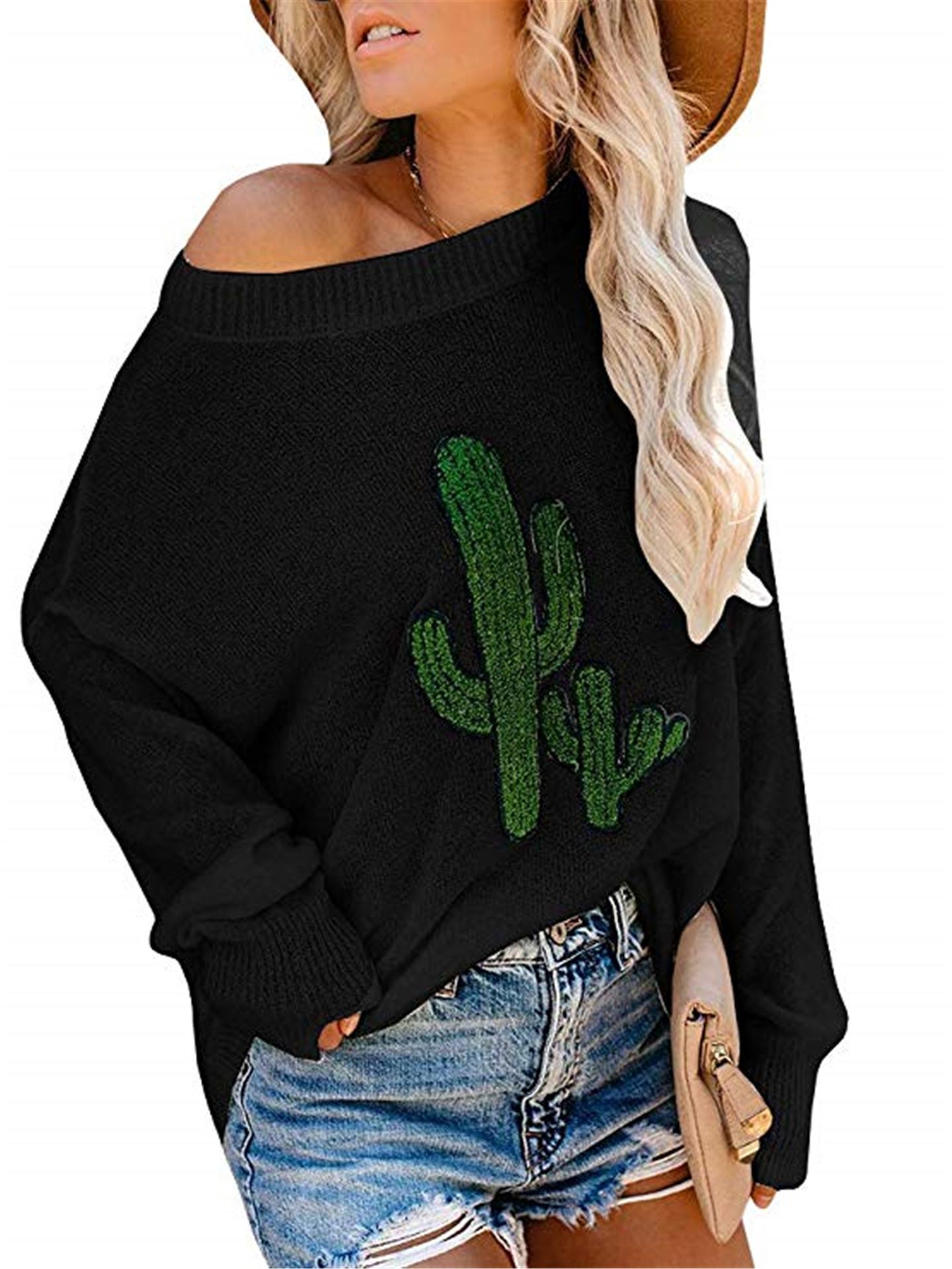 Spring Summer European & American Platform Women's Knit Shirt Fashion Trendy Hole Pullover Sweater Women's - Preview 8