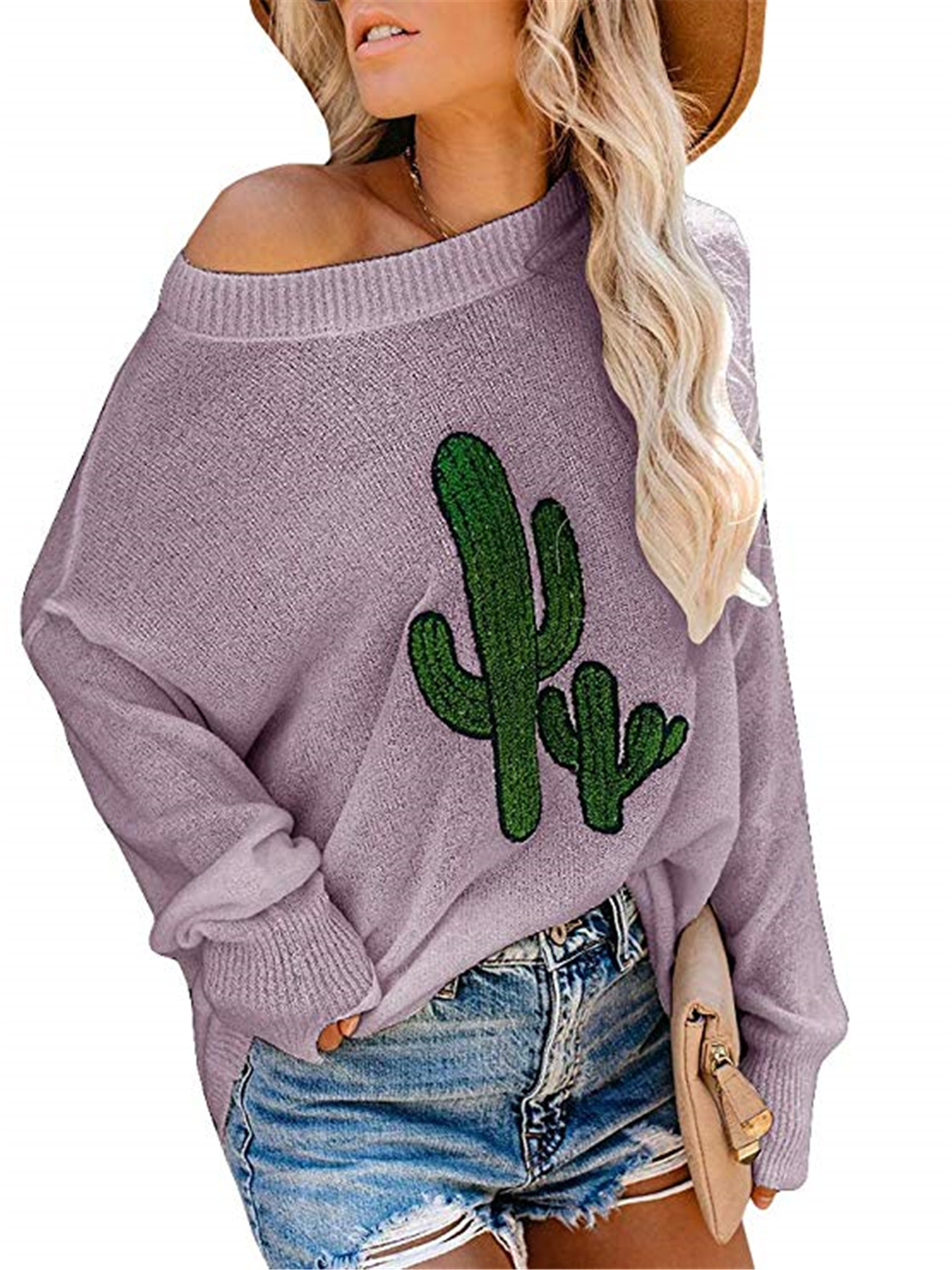 Spring Summer European & American Platform Women's Knit Shirt Fashion Trendy Hole Pullover Sweater Women's - Preview 9